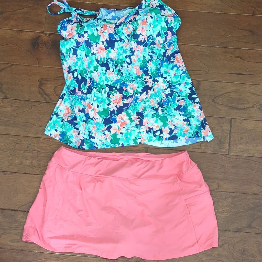 Women's 18W 2-piece Tankini Swimsuit